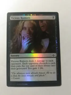 Vicious Rumors Foil MTG Guilds of Ravnica. Nm-M. Free Shipping. - Image 1