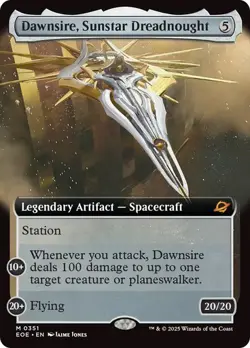 MTG - Dawnsire, Sunstar Dreadnought - Extended Art - Edge of Eternities - Magic - Image 1