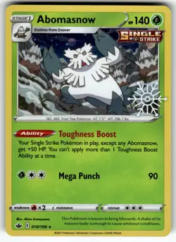 Abomasnow - (Holiday Calendar) 010/198 NM Pokemon Card TCG - Image 1