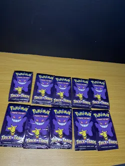 Pokemon TCG Halloween Trick or Trade Booster Bundle Lot of 10 Packs - Image 1