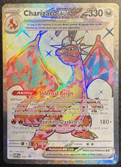 Charizard ex Full Art 056 Pokemon TCG SV Black Star Promos Promo NM - Image 1