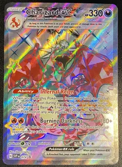 Charizard ex Full Art Promo 074 Pokemon TCG SVP Black Star Promos NM Free Ship - Image 1