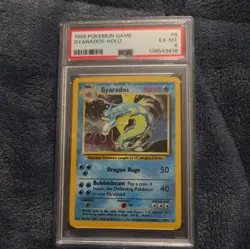1999 POKEMON GAME #6 GYARADOS-HOLO PSA 6 - Image 1