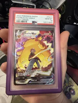 Pokemon TCG Pikachu VMAX TG17/TG30 Lost origin Psa 10 - Image 3