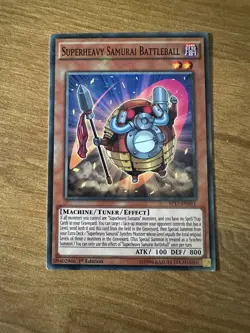 Yu-Gi-Oh! SUPERHEAVY SAMURAI BATTLEBALL / SP17-EN011 / STARFOIL RARE / LP - Image 1
