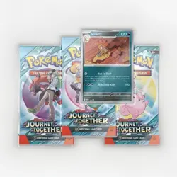 Pokemon Trading Card Game: Journey Together Booster Packs (3) + Scrafty Promo - Image 1