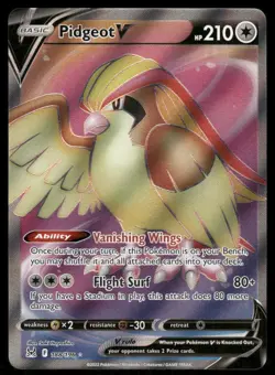 Pokemon Cards Pidgeot V 188/196 Lost Origin Rare Ultra NM - Image 1