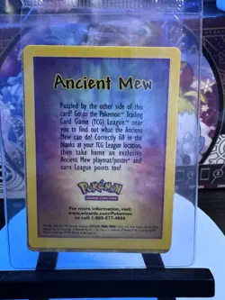 Ancient Mew SEALED Pokemon 2000 Movie Promo Holo Card Vintage - Image 1