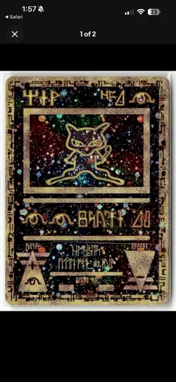 Ancient Mew SEALED Pokemon 2000 Movie Promo Holo Card Vintage - Image 2