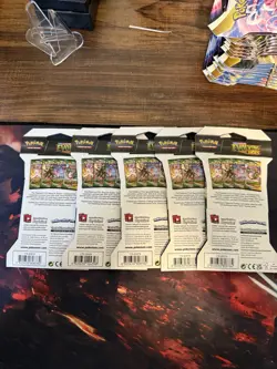 Pokemon TCG Evolving Skies Sleeved Booster Packs Lot Of 5 Rayquaza Art - Image 2