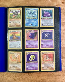 Pokemon Game 1999 Fossil 1st Edition Complete Non Holo Set #16-62 NM/LP - Image 1