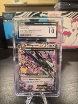CGC 10 M RAYQUAZA EX 76 CELEBRATIONS CLASSIC COLLECTION POKEMON GEM MINT - Image 1