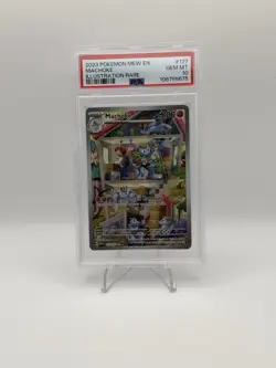 2023 POKEMON SV 151 - MEW EN #177/165 MACHOKE ILLUSTRATION RARE PSA 10 - Image 1