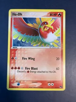 2007 Pokemon Pop Series 5 Ho-Oh 1/17 Rare Holo - Image 1