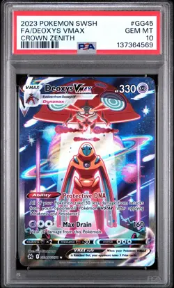 PSA 10 SEQUENTIAL DEOXYS VMAX GG45 DEOXYS VSTAR GG46 CROWN ZENITH POKEMON 😍 - Image 2