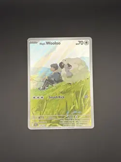 Pokemon 2025 SV Journey Together Hop’s Wooloo 170/159 Illustration Rare NM - Image 2