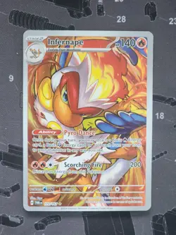 Infernape Full Art Holo Rare #173/167 SV06: Twilight Masquerade Pokemon NM - Image 1