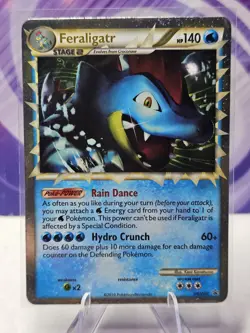 Pokemon TCG Feraligatr Prime Heartgold Soulsilver Black Star HGSS07 LP - Image 1