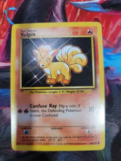 VULPIX 68/102 BASE SET UNLIMITED POKEMON TCG NM/LP - Image 1