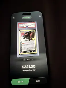 Pokemon Umbreon Star Gold Star Celebrations Classic Holo PSA 10 - Image 3
