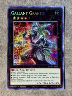 Gallant Granite MP20-EN167 Secret Rare 1st Edition Near Mint Yu-Gi-Oh! - Image 1