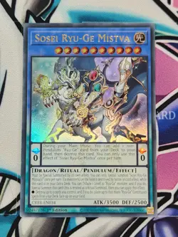 Sosei Ryu-Ge Mistva CRBR-EN034 Ultra Rare 1st Edition Yugioh - Image 1