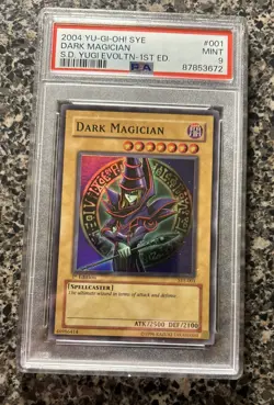 2004 Yu-Gi-Oh Dark Magician SYE-001 PSA 9 - Image 1