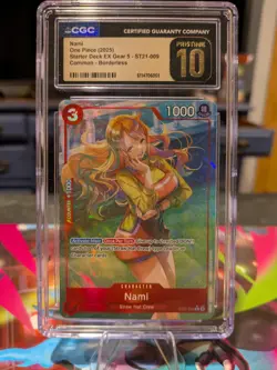 One Piece Nami St21-009 Alternate Art cgc pristine 10 - Image 1