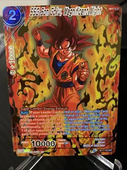 SSG Son Goku Magnificent Might SPR BT17-138 Foil Dragon Ball Super Card Game NM - Image 1