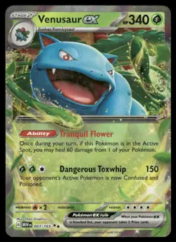 Pokemon Cards Venusaur ex 003/165 151 Double Rare NM *3 - Image 1