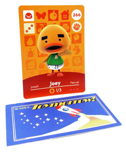 Animal Crossing Nintendo Amiibo - JOEY #266 - Series 3 Authentic Card - Image 1