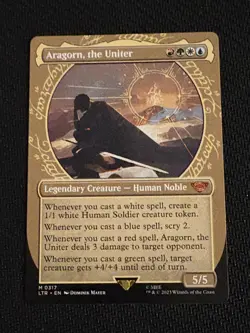 Aragorn, the Uniter (0317) (Mythic) (Showcase) Lord of the Rings M/NM - Image 1