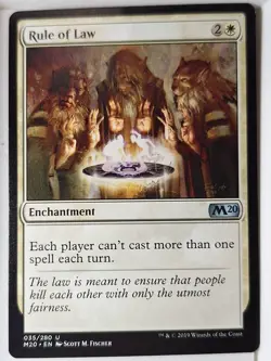 Rule of Law - 2020 Core Set M20 - Magic the Gathering MTG Nice! - Image 1