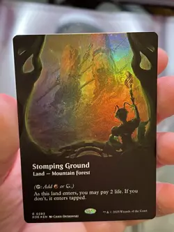 MTG ~ Stomping Ground (Borderless FOIL) R Edge of Eternities 283 : NM - Image 1