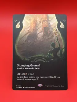 MTG ~ Stomping Ground (Borderless FOIL) R Edge of Eternities 283 : NM - Image 2