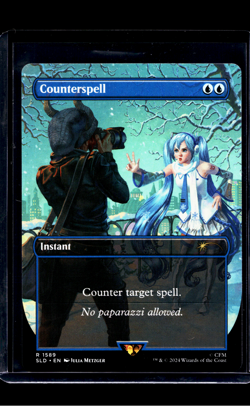 2024 MTG Magic the Gathering SLD Secret Lair Drop Hatsune Miku 1589 Counterspell - Image 1