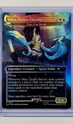 2024 MTG Magic the Gathering SLD Secret Lair Drop Foil #1601 Miku Queen Electric - Image 1