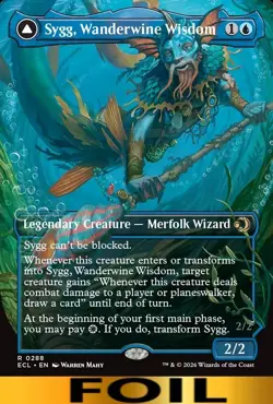 Sygg, Wanderwine Wisdom ** FOIL BORDERLESS ** #288 - Lorwyn Ecliped - NM MTG - Image 1