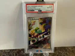 Bulbasaur Illustration Rare PSA 10 Gem Mint 2024 Pokemon Stellar Crown 143 - Image 1