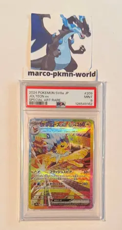 Pokemon Cards- Jolteon Ex - Terastal Festival Sv8a #209 Jap Psa 9 - Image 1