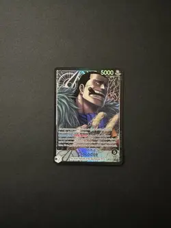 ONE PIECE THE AZURE SEA'S SEVEN CROCODILE ALT ART LEADER OP14-079 ALTERNATE ART - Image 1