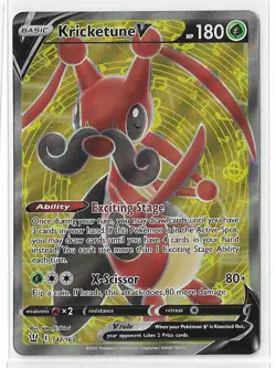 Kricketune V - 142/163 - Pokemon Battle Styles Sword Shield Full Art Card NM - Image 1