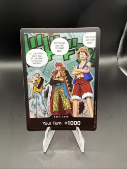 One Piece TCG DON!! Card Trafalgar Law, Eustass Kid and Monkey D. Luffy NM Alt - Image 1