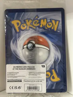 Pokemon TCG Pikach At The Museum Black Star Promo Sealed Jumbo Card - Image 2