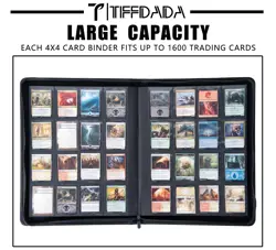 Premium Trading Card Binder,16 Pocket, Holds Up to 1600 Cards with Ringless 5... - Image 2