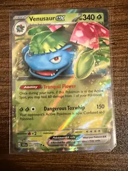 Venusaur ex 001/142 Pokemon Card- Near Mint- Stellar Crown - Image 1
