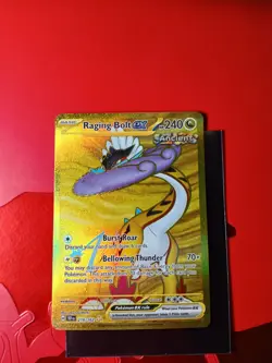 Pokemon TCG Raging Bolt EX Holo Card 218/162SV05 Temporal Forces - Image 1