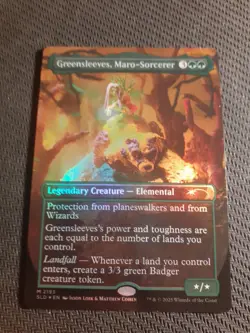 1x - Greensleeves, Maro-Sorcerer - FOIL BORDERLESS - Secret Lairs: Extra Life - Image 1