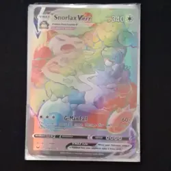 Pokemon Snorlax VMAX Secret Rare Full Art Holo 206/202 Swsh01 Sword & Shield - Image 1
