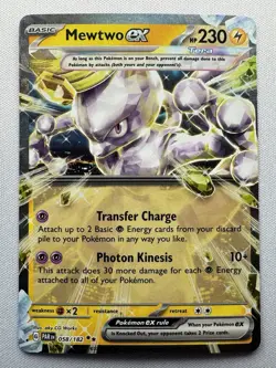 Mewtwo ex 058/182 Paradox Rift Double Rare - Pokemon TCG - LP - Image 1